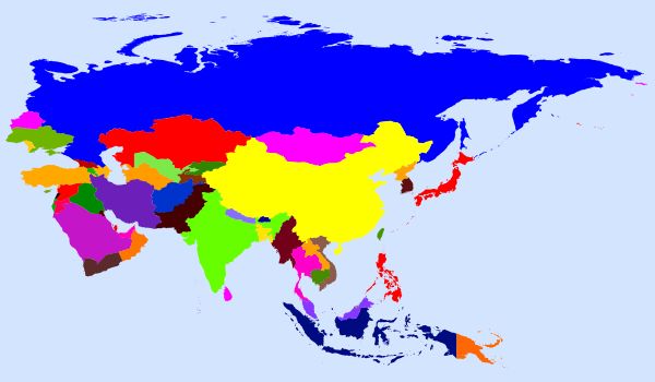 World Map Colored Clip Art - vector clip art online ...