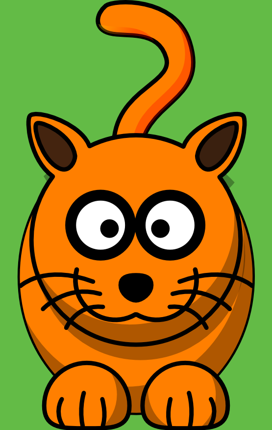 Clip Art: orange cat insert tiger youtube social ...