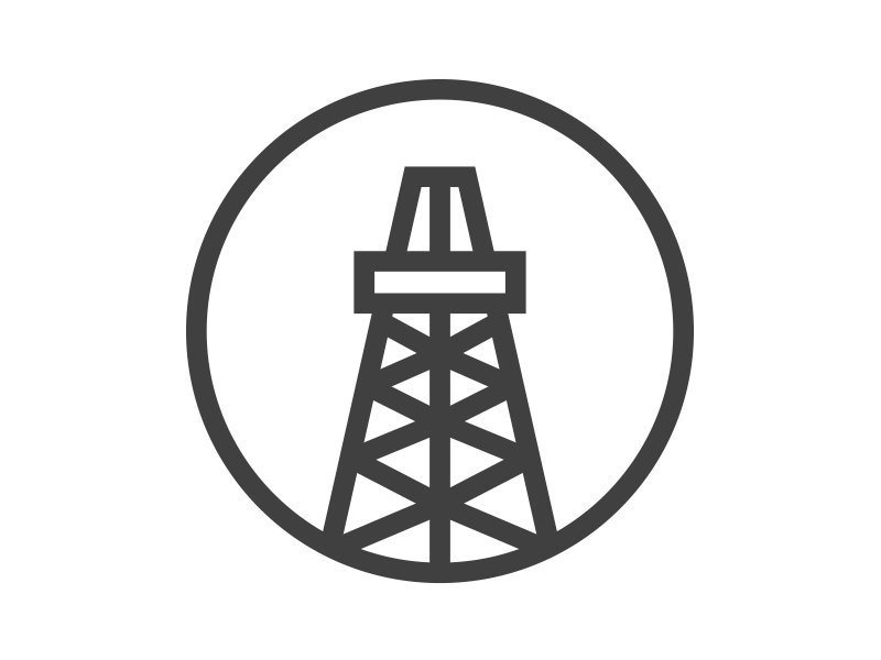 Dribbble - Oil Rig Logo by Simeon Griggs