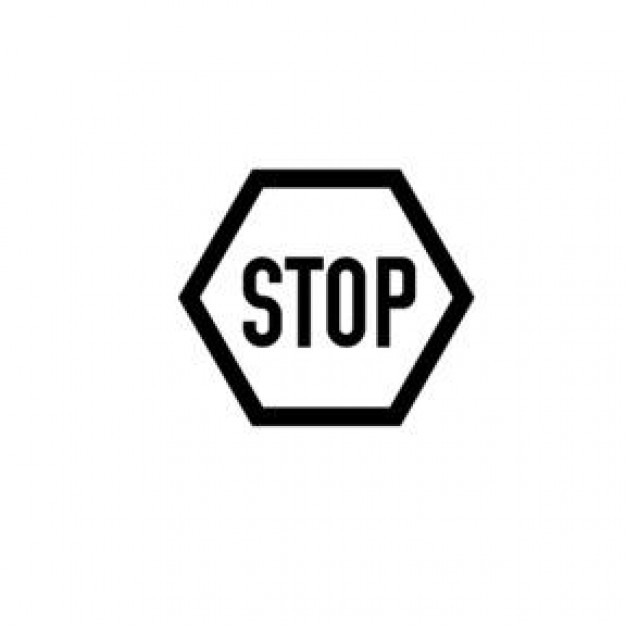 Stop sign clipart black and white