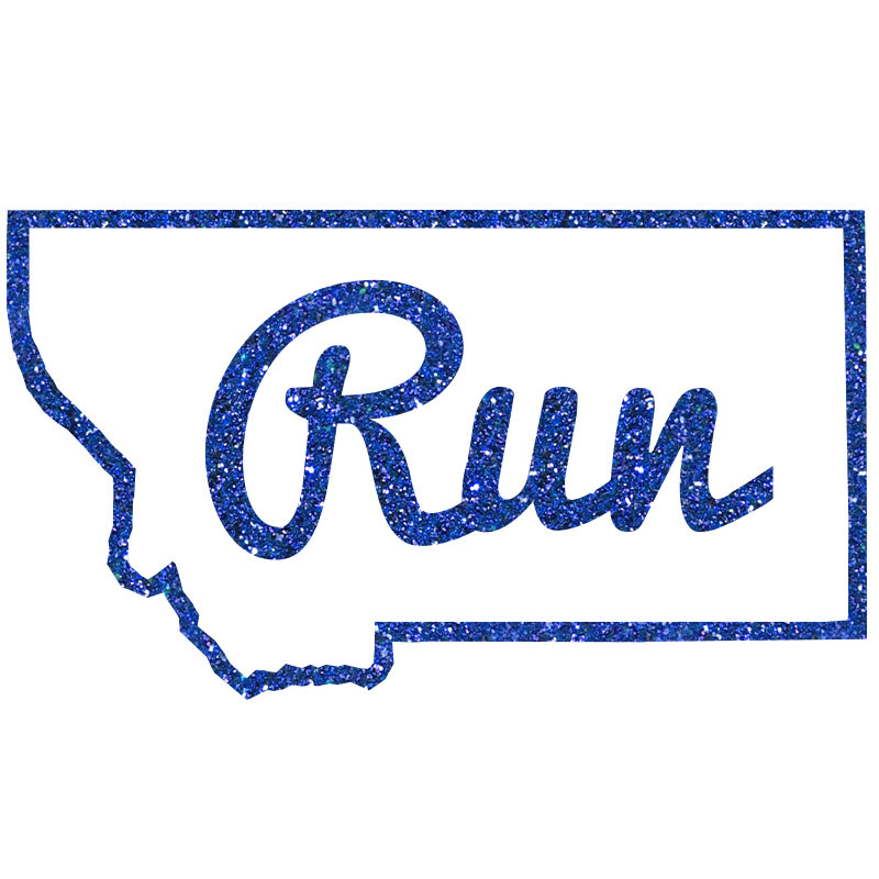 Run Montana Outline - Design Only | UltramaxTees