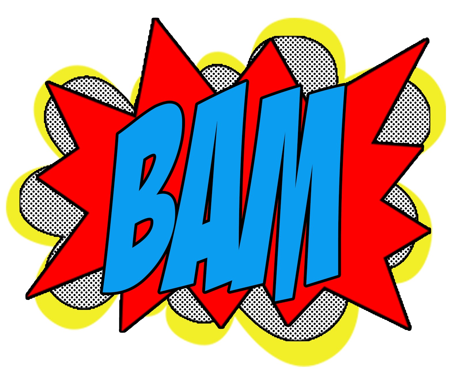 Superhero words superhero pow clipart