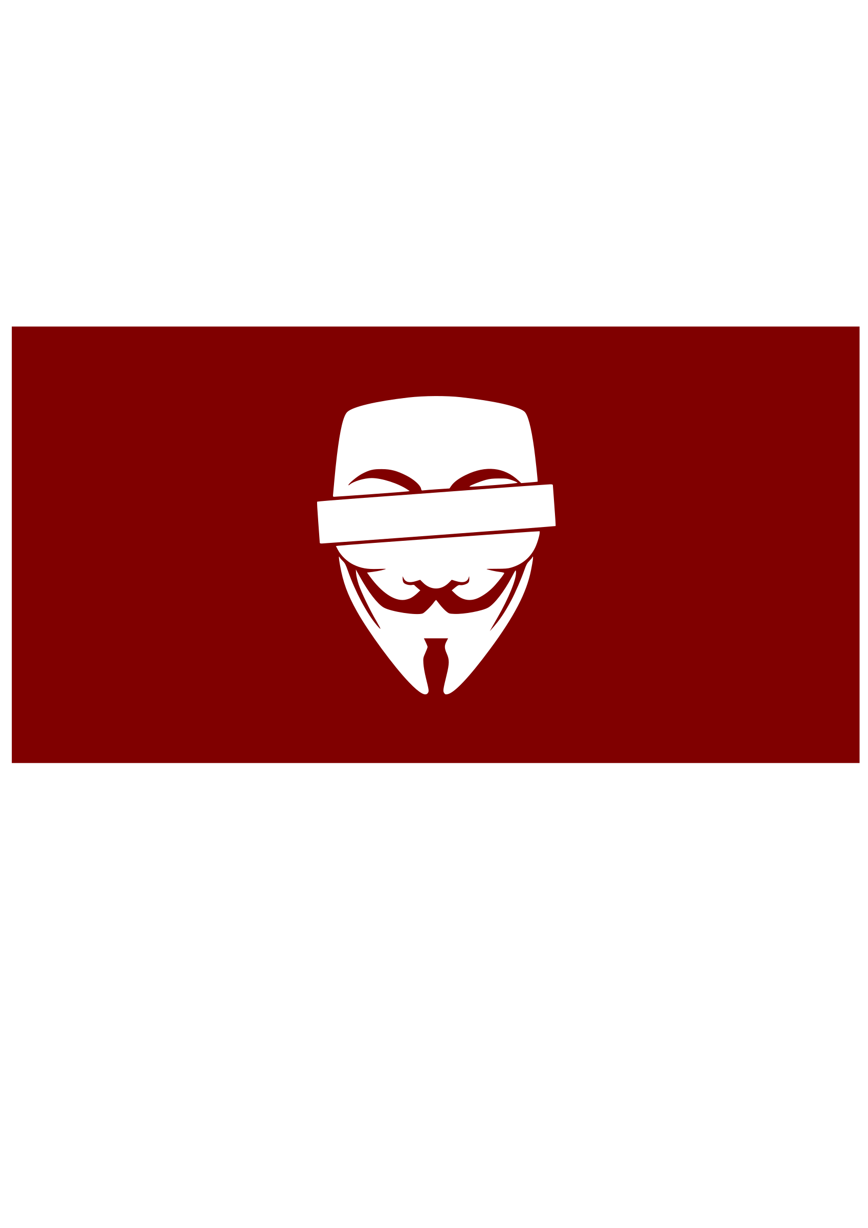 Clipart - Anonymous Censored - Red