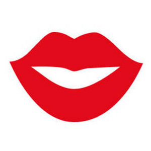 Smiling Kiss Lips Clipart