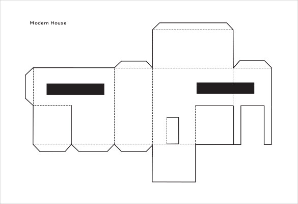 Paper House Template – 19+ Free PDF Documents Download | Free ...