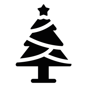 Christmas Tree Silhouette | Silhouette of Christmas Tree