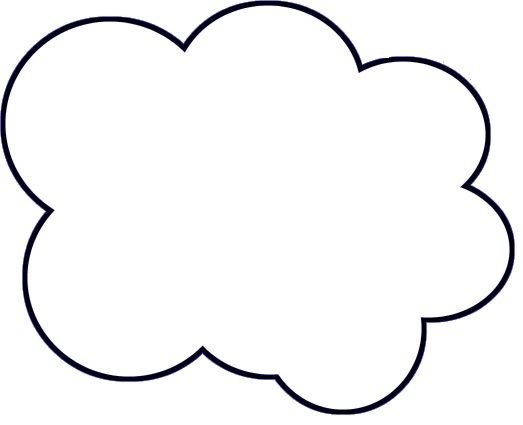Cloud Template | Printable Stencils ...