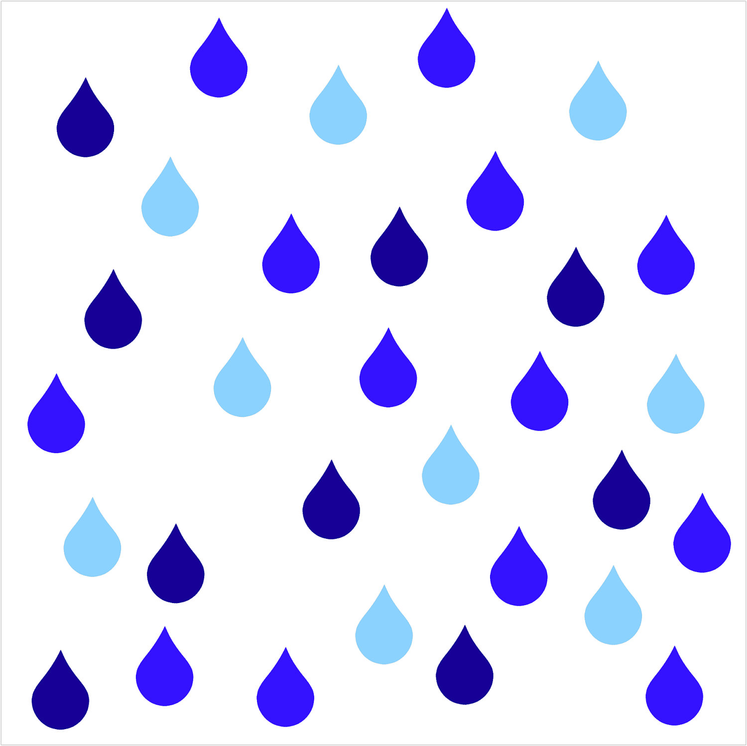 Raindrops Clip Art Printable – Clipart Free Download