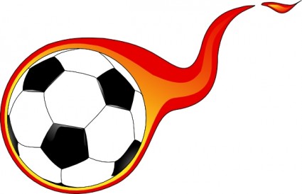Cartoon soccer ball clip art