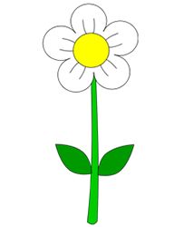 Simple, Yellow flowers and Cartoon