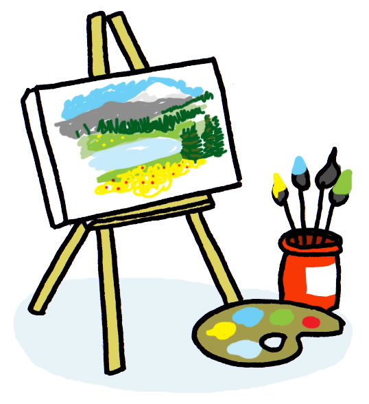 clipart art easel - photo #28