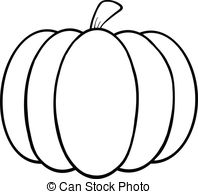 Pumpkin Clip Art Black And White - Tumundografico