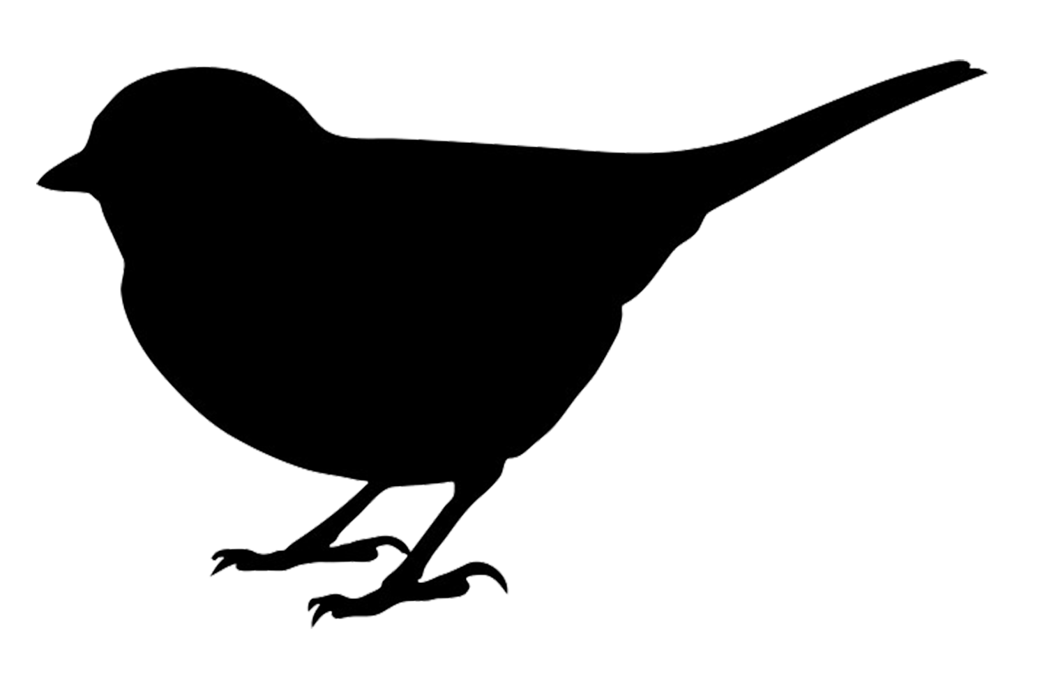 Clipart bird silhouette