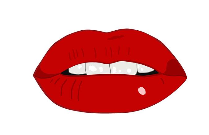 55+ Big Red Lips Clip Art