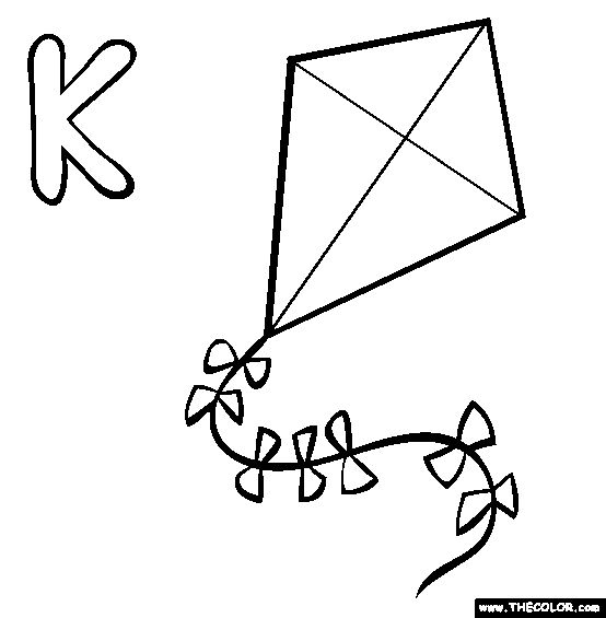 Letter K Kite | Letter K, Letter K ...