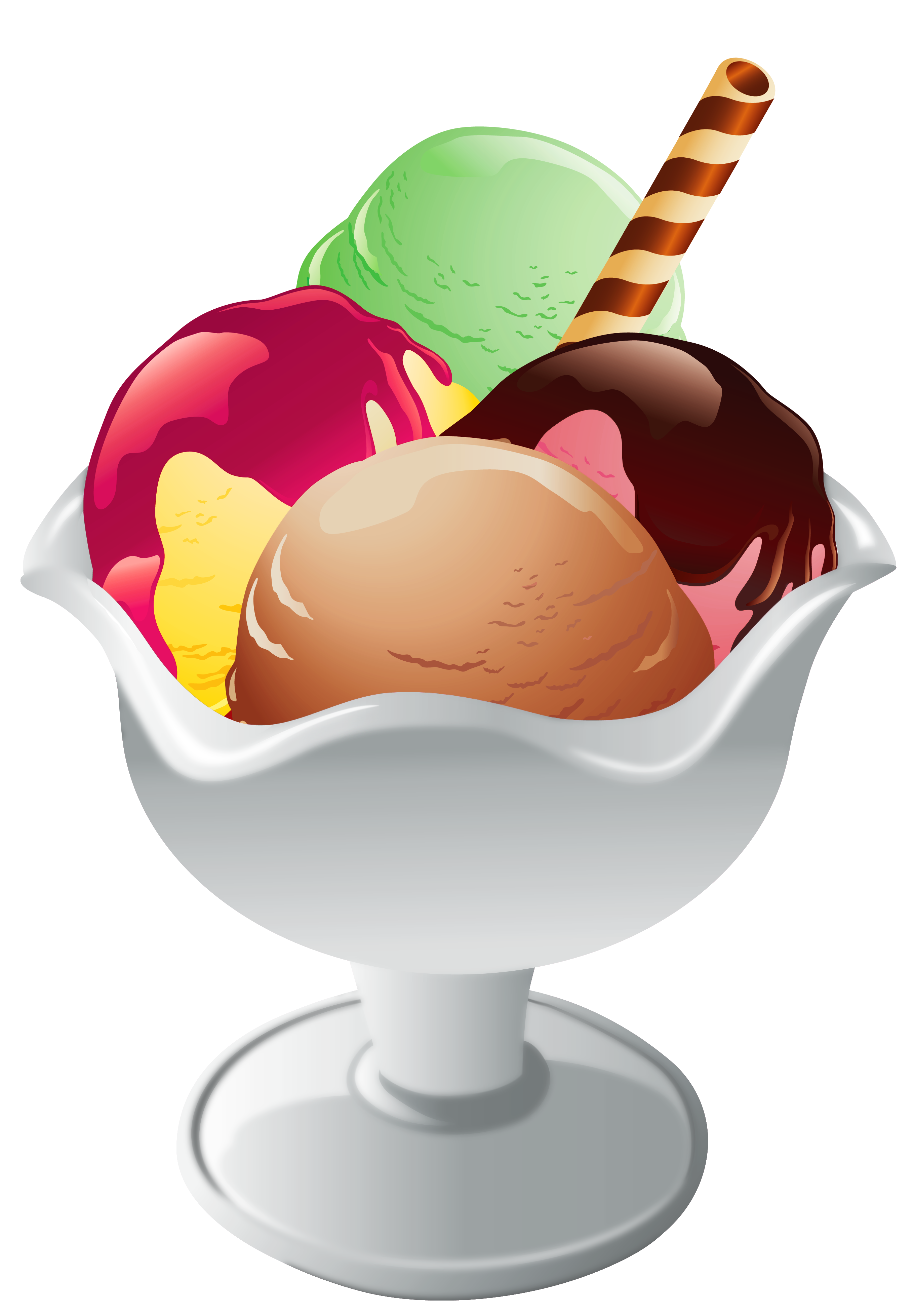 ice cream sundae bowl clipart - photo #31