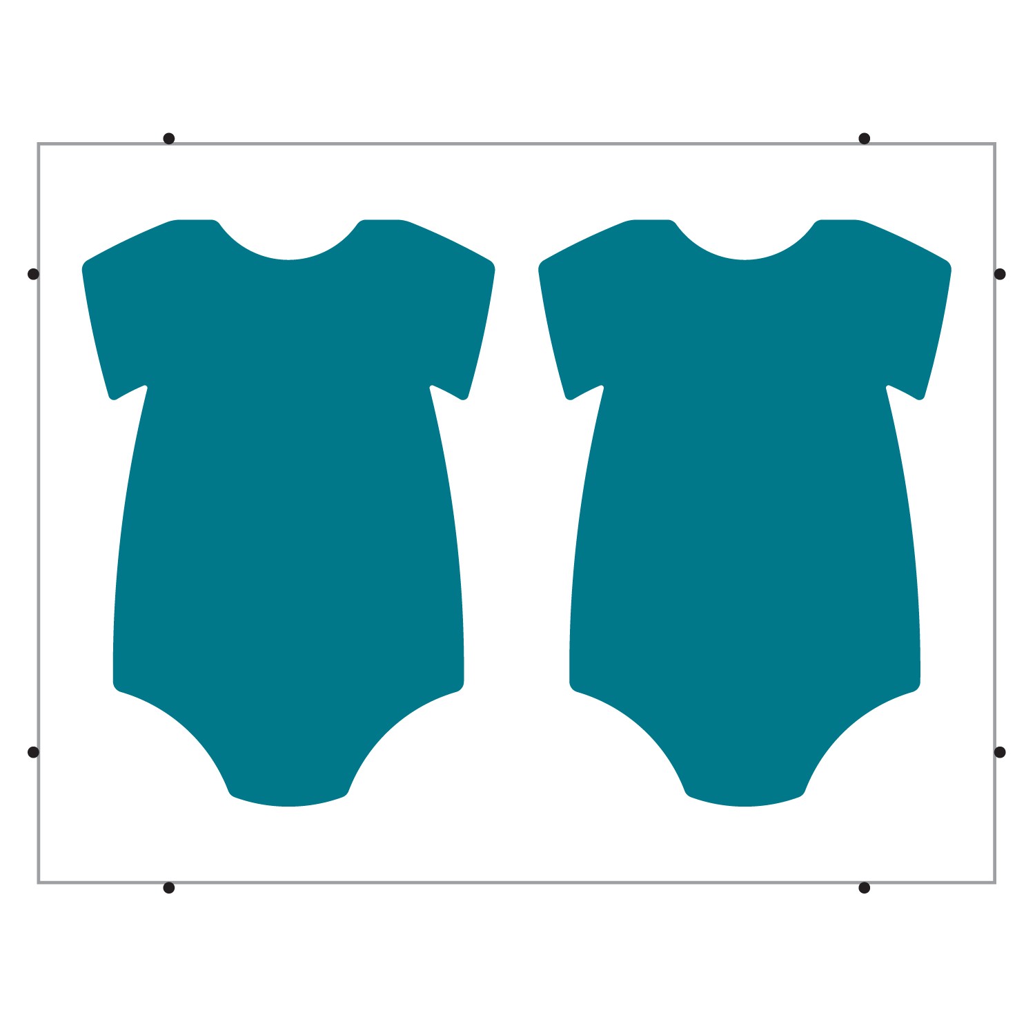 Baby onesie outline clipart