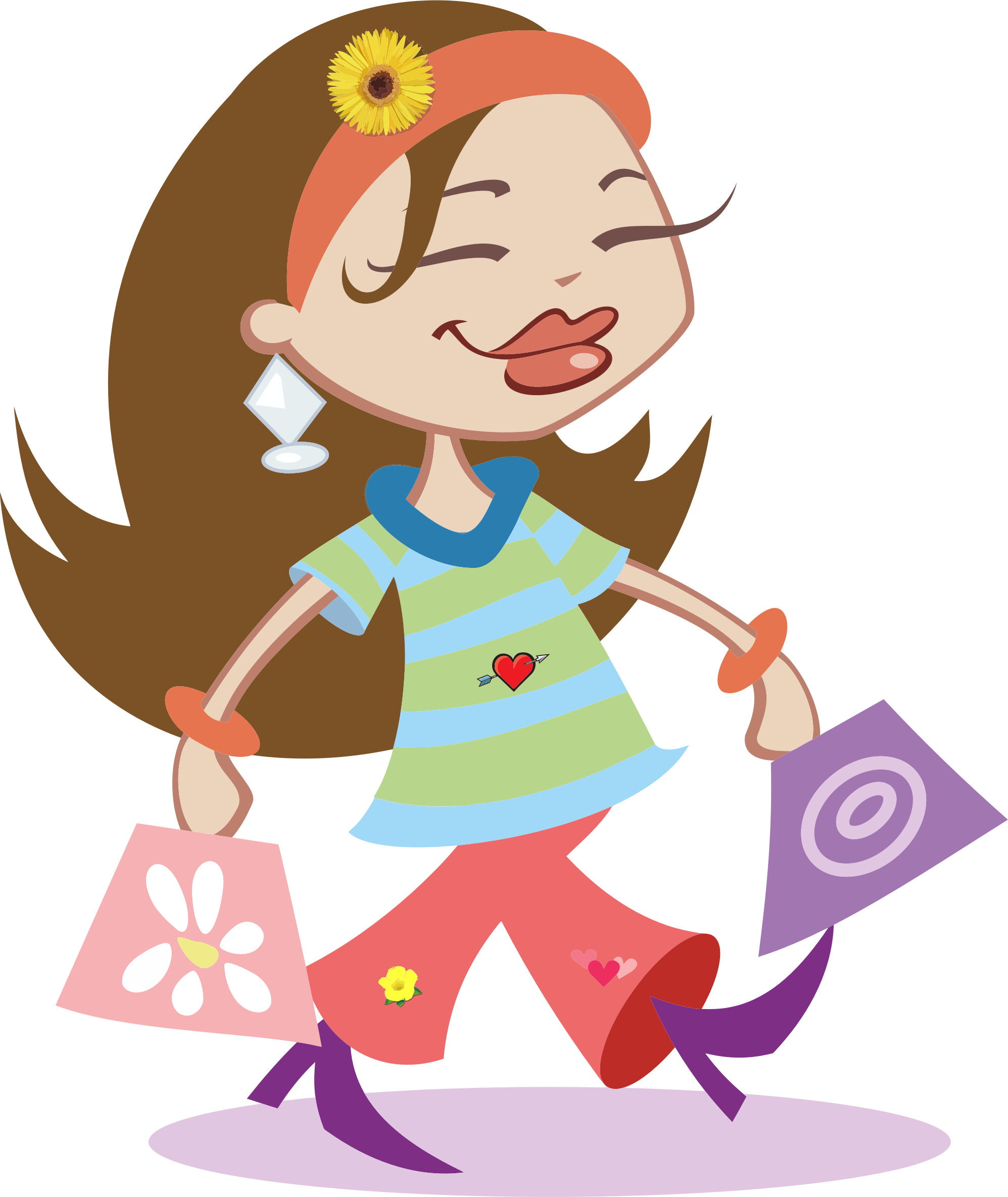 girl shopping clipart free - photo #13