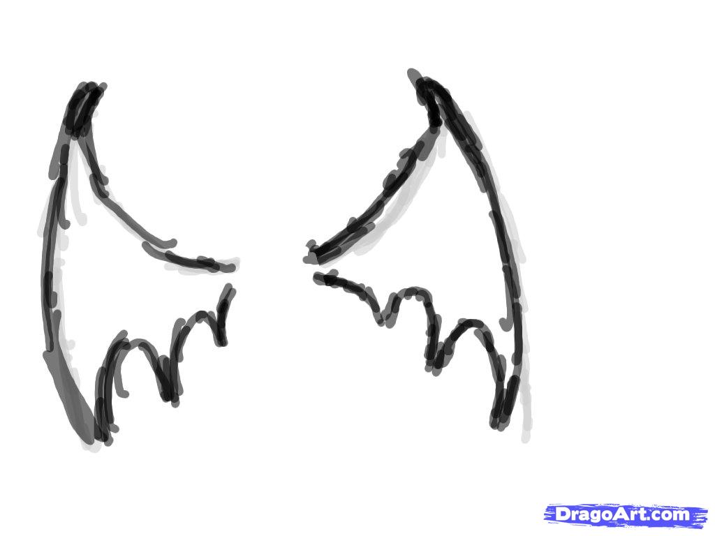How to Draw Bat or Vampire Wings, Step by Step, Concept Art ...