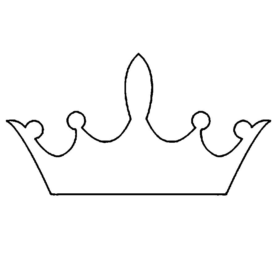 Crown Free Coloring pages online print.
