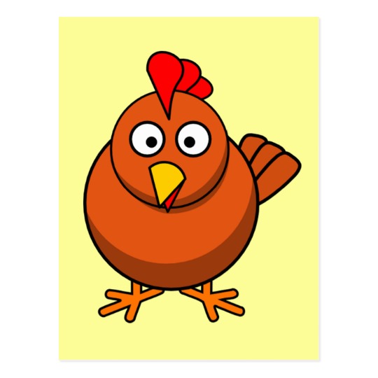 Chico the Chicken Rooster Cartoon Bird Postcard | Zazzle
