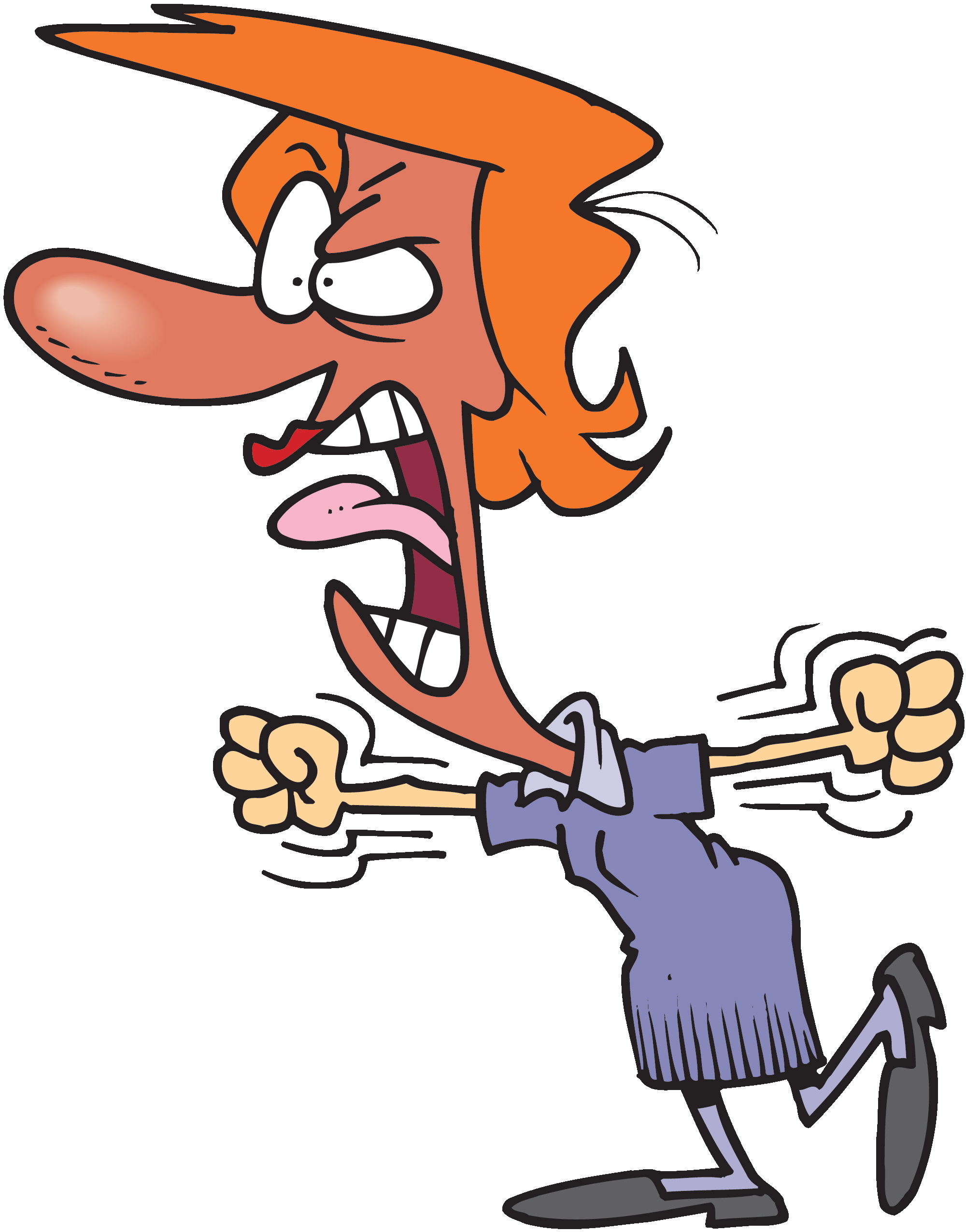 Cartoon Frustrated Teacher Clipart