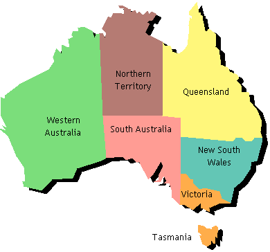 Australia Map: Google map of Australia | Greenwich Mean Time