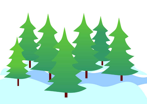 tree with snow clipart - photo #13