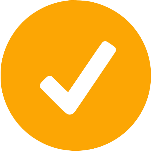 Orange ok icon - Free orange check mark icons