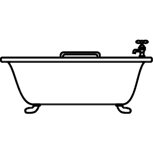 Clip Art Black And White Bath Clipart