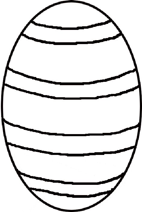 Images of Plain Easter Egg Coloring Pages - Jefney