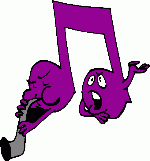 Animated music notes clipart