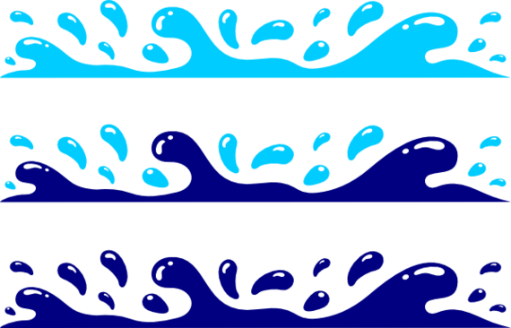 Water Waves Cartoon Clipart - Free to use Clip Art Resource