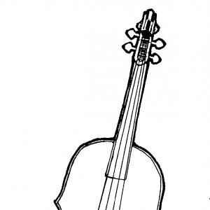 Free Violin Clip Art Black And White Design | ClipArTidy
