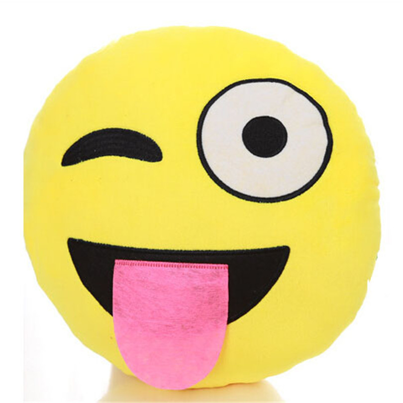 Aliexpress.com : Buy Hot Sale 35cm Emoji Smiley Emoticon Cushion ...