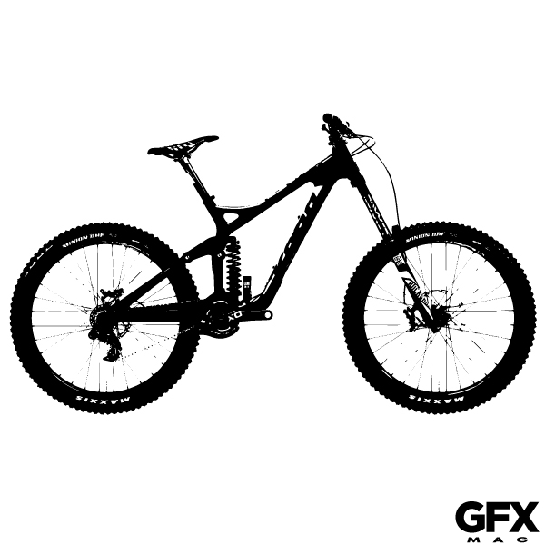 Free Vector Mountain Bike Silhouette - Free Download Vector Logos ...