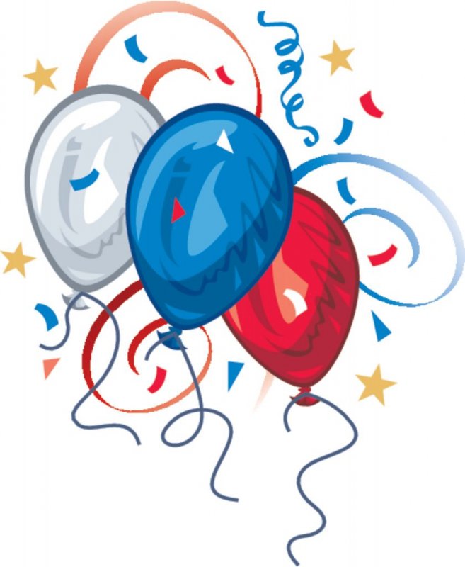 Free Clip Art Balloons And Confetti