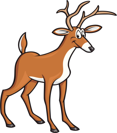 White Tail Deer Cartoons Clip Art, Vector Images & Illustrations ...