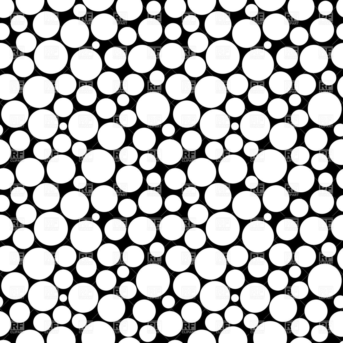 Black and white polka dot clip art free