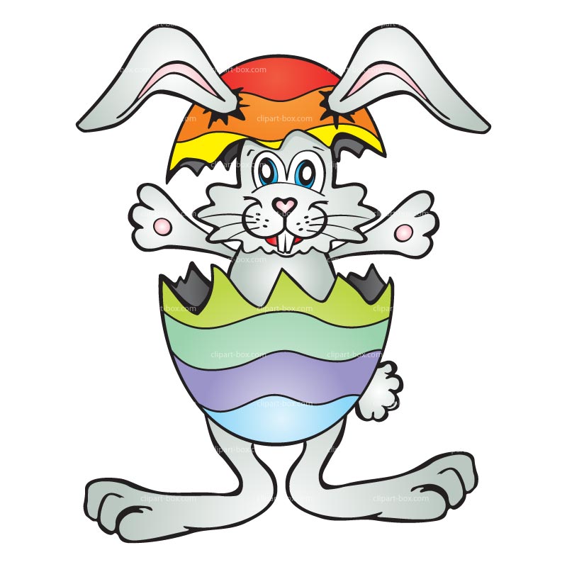 Funny clipart easter bunny