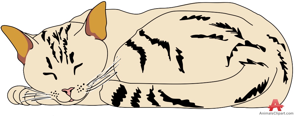Cat Sleeping Clipart | Free Clipart Design Download
