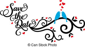 Save the date clip art hostted - Clipartix