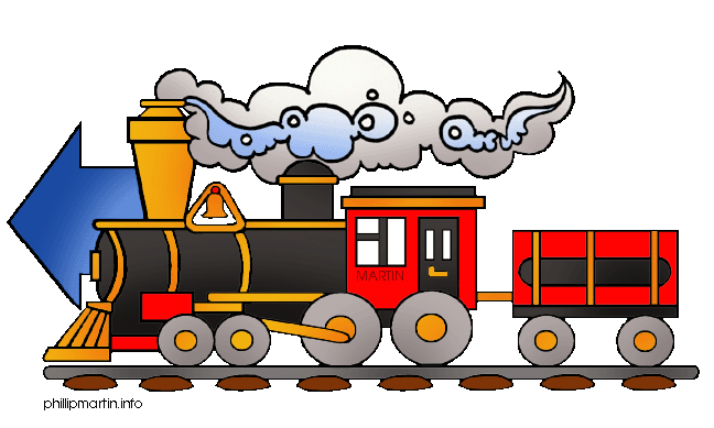 Railroad trains clipart