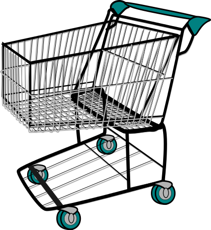 Supermarket Trolley - ClipArt Best