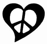 Heart Peace Sign Adhesive Stencils | Dons Hobby Shop
