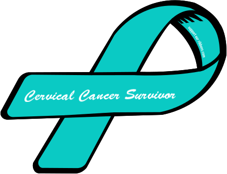 Custom Ribbon: Cervical Cancer Survivor