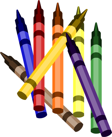 Box Of Crayons Cartoon Clipart