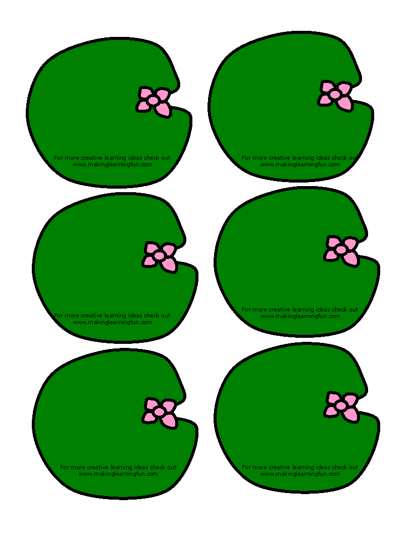 Lily Pad Template