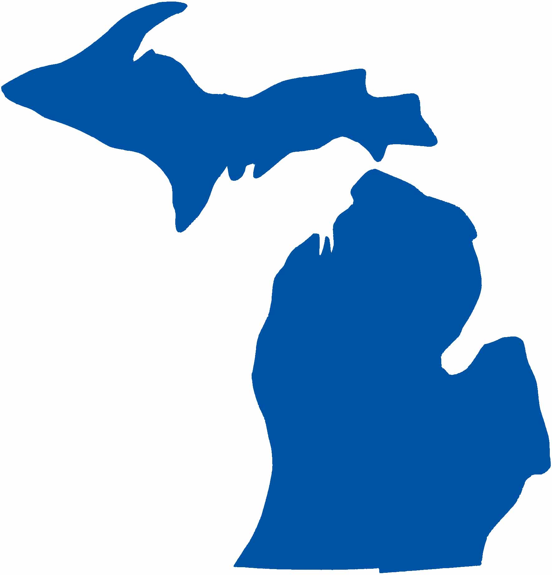 Best Photos of Simple Michigan Outline - Michigan Outline ...