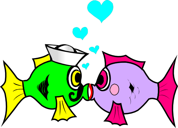 Kissing Fish Clipart